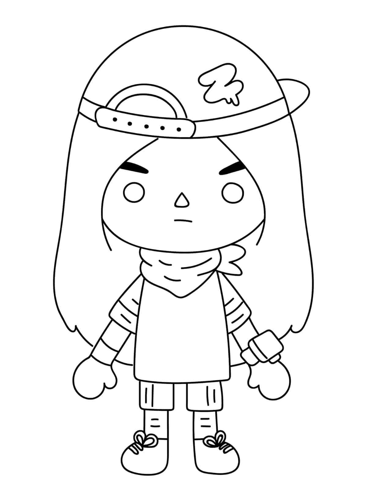 Toca Boca Girl Coloring Sheets