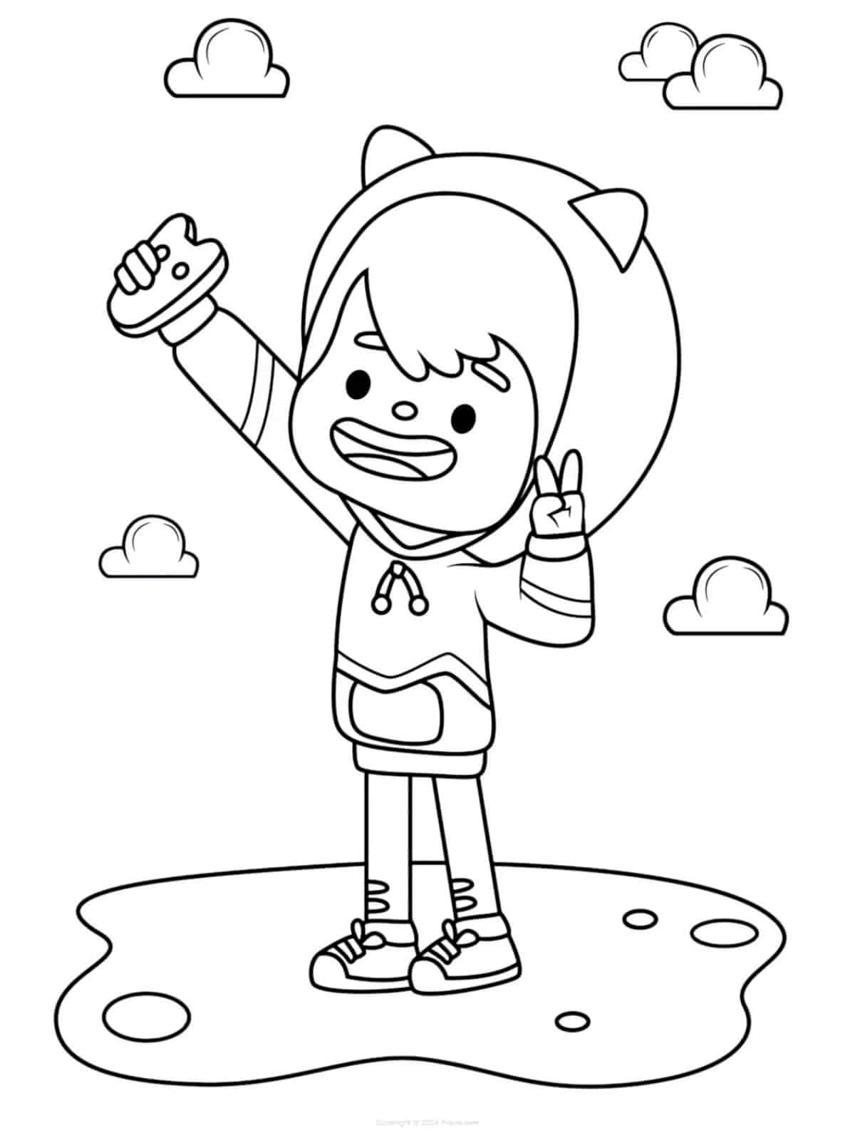 Toca Boca Hair Salon Coloring Pages