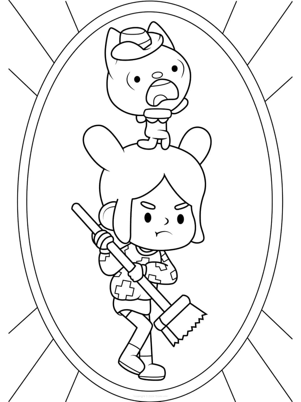 Toca Boca Kitchen Coloring Pages