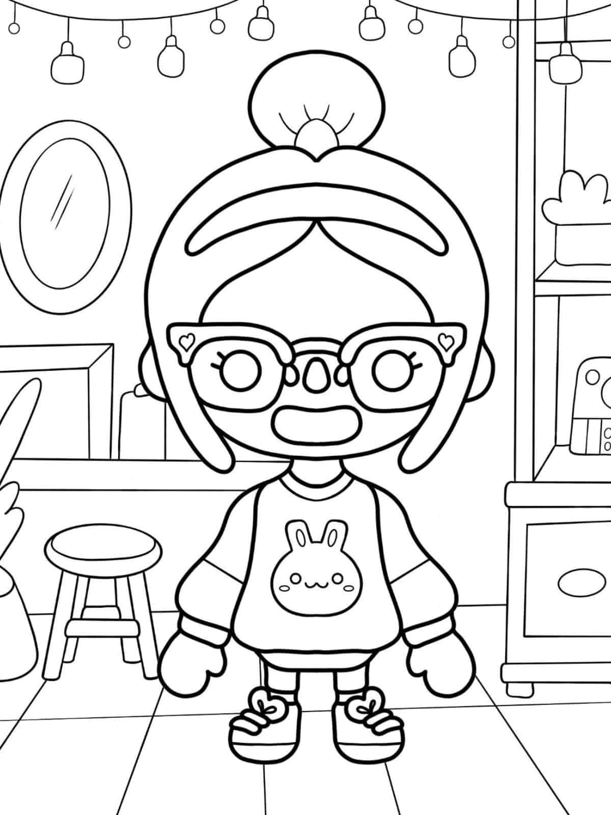 Toca Boca Object Coloring Pages