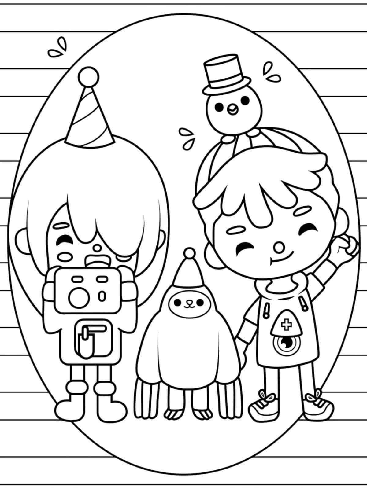 Toca Boca Town Coloring Pages