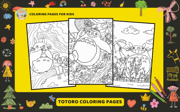 Totoro Coloring Pages Featured Image