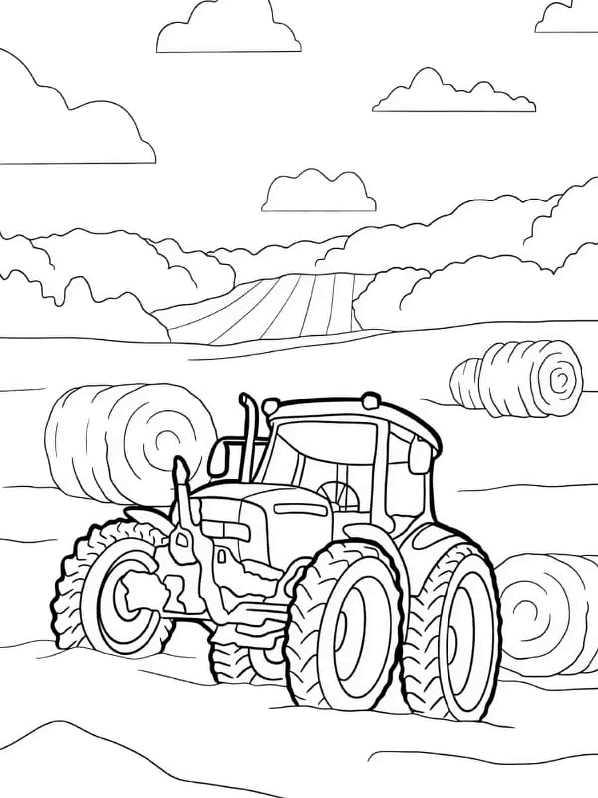 Tractor Journey Coloring Pages