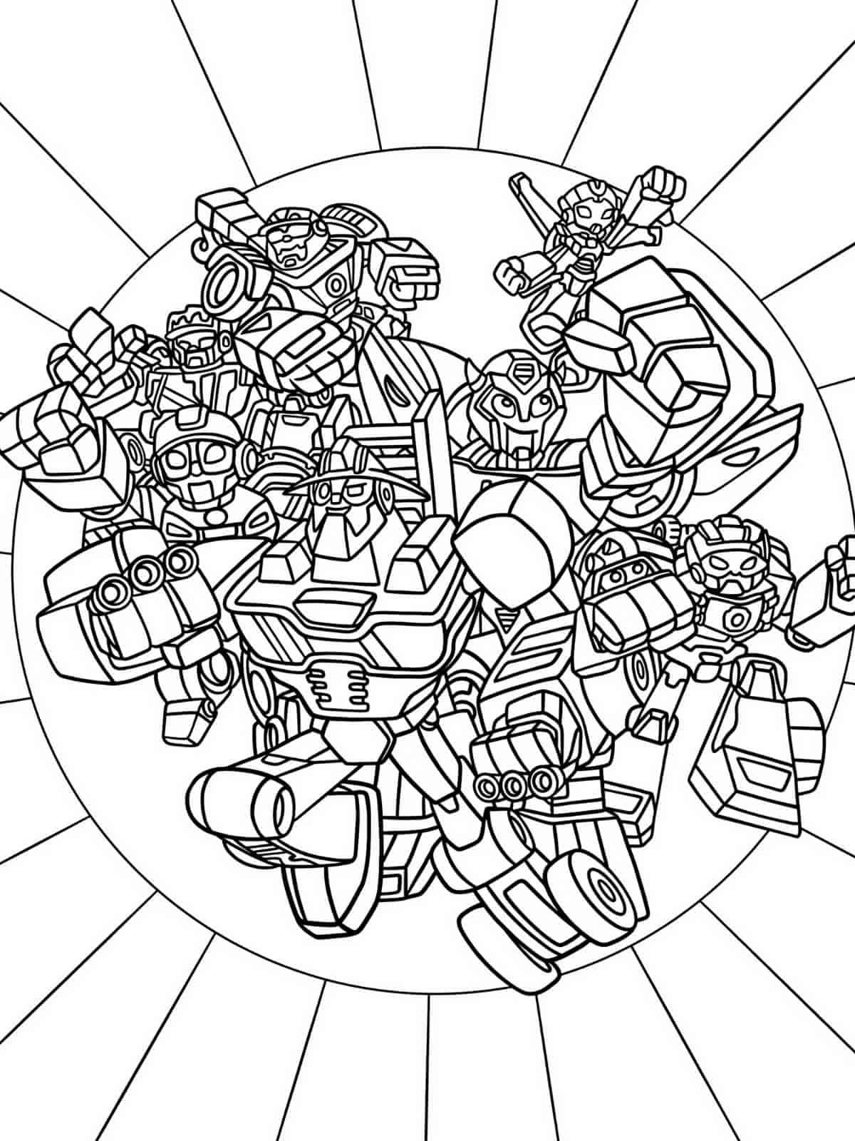 Transformer Coloring Book Pages