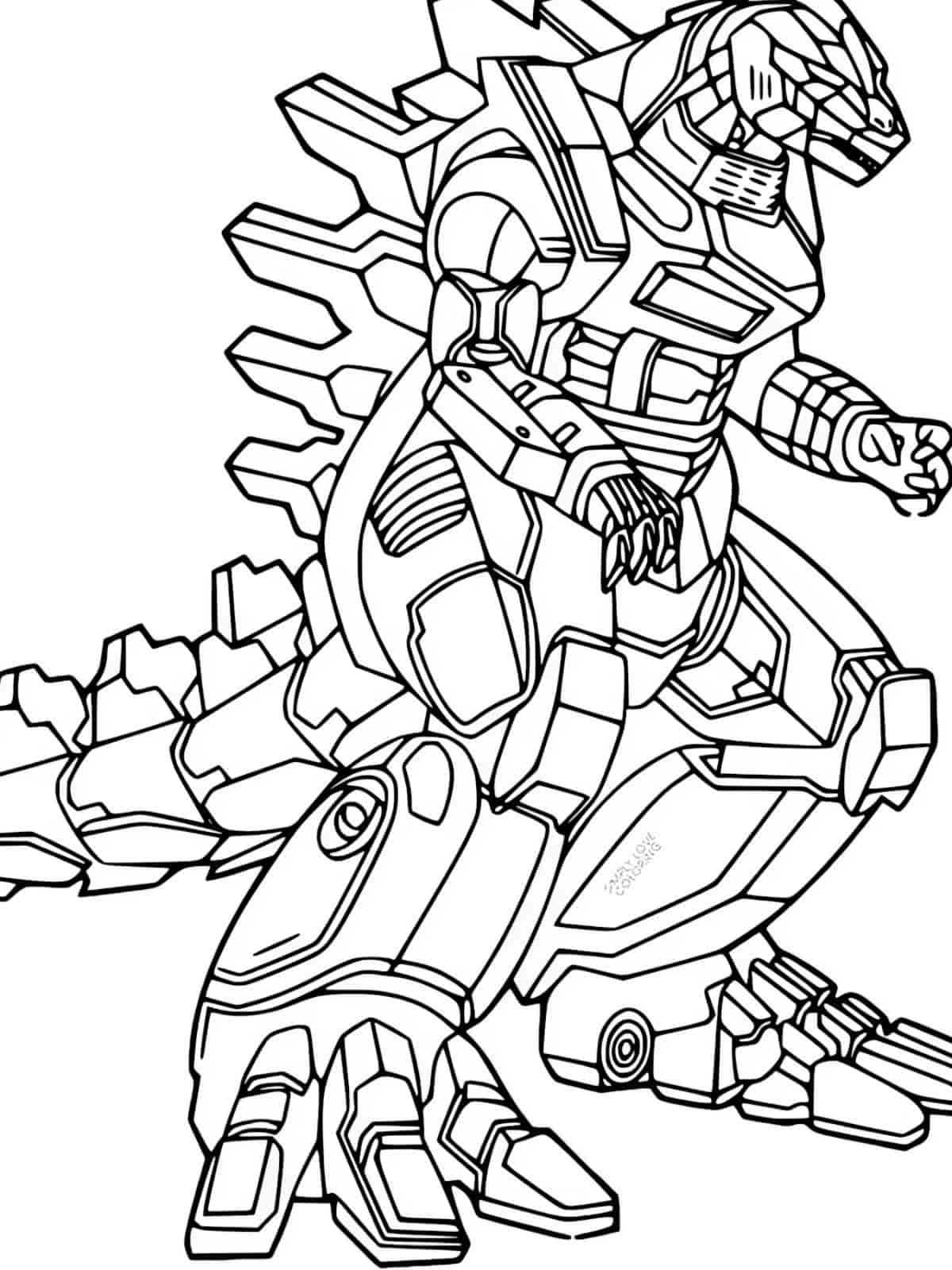 Transformer Coloring Page For Kids