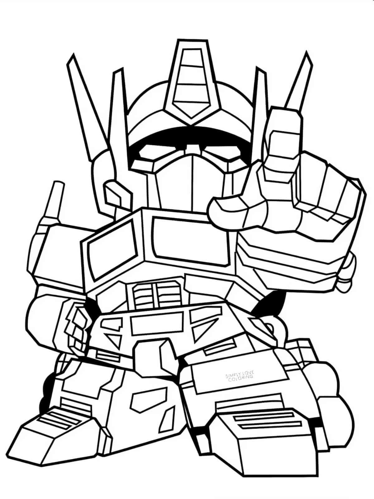 Transformer Coloring Page Pdf