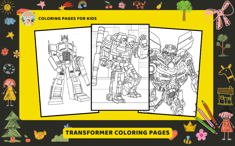 Transformer Coloring Pages Featured Image Min