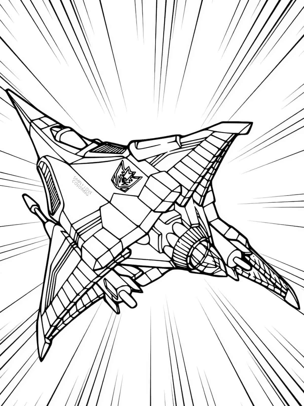 Transformer Robot Mode Coloring Page