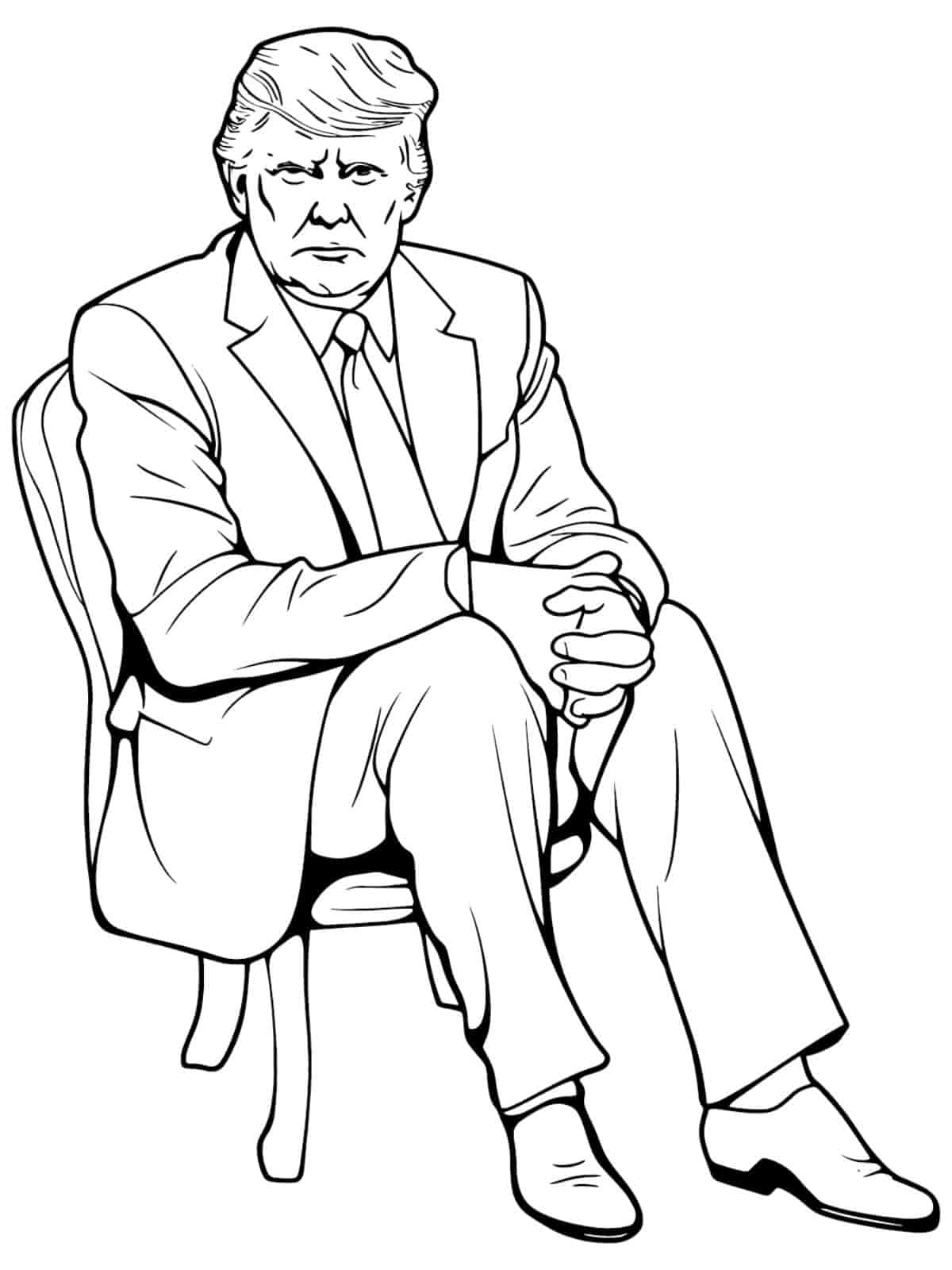 Trump Th President Announcement Stage Coloring Pages