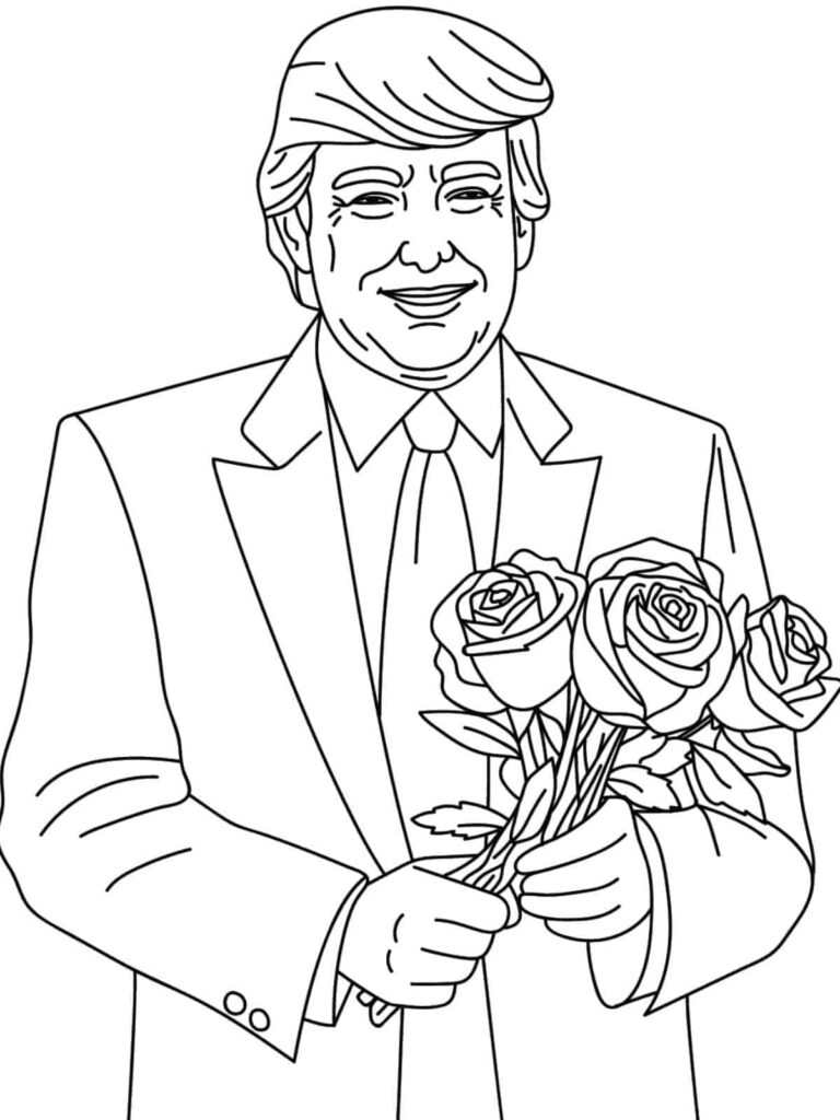 20+ Donald Trump Coloring Pages For Kids