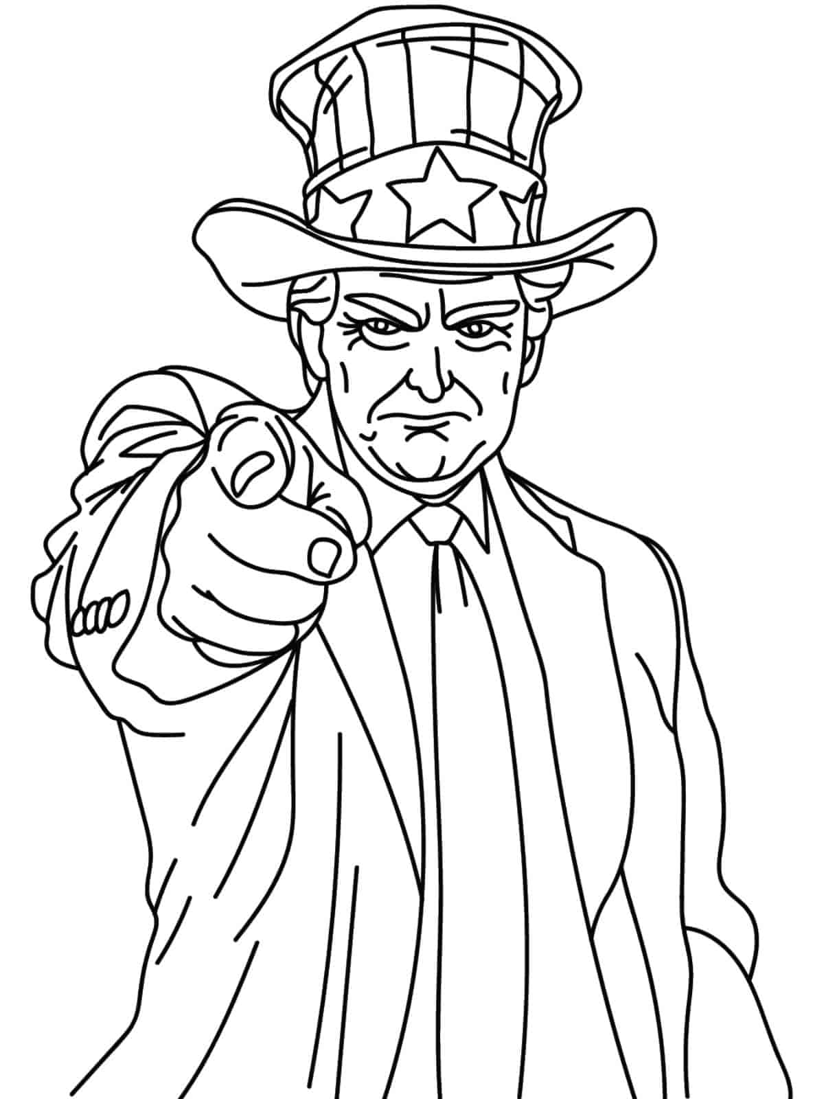 Trump Th President Victory Celebration Coloring Pages