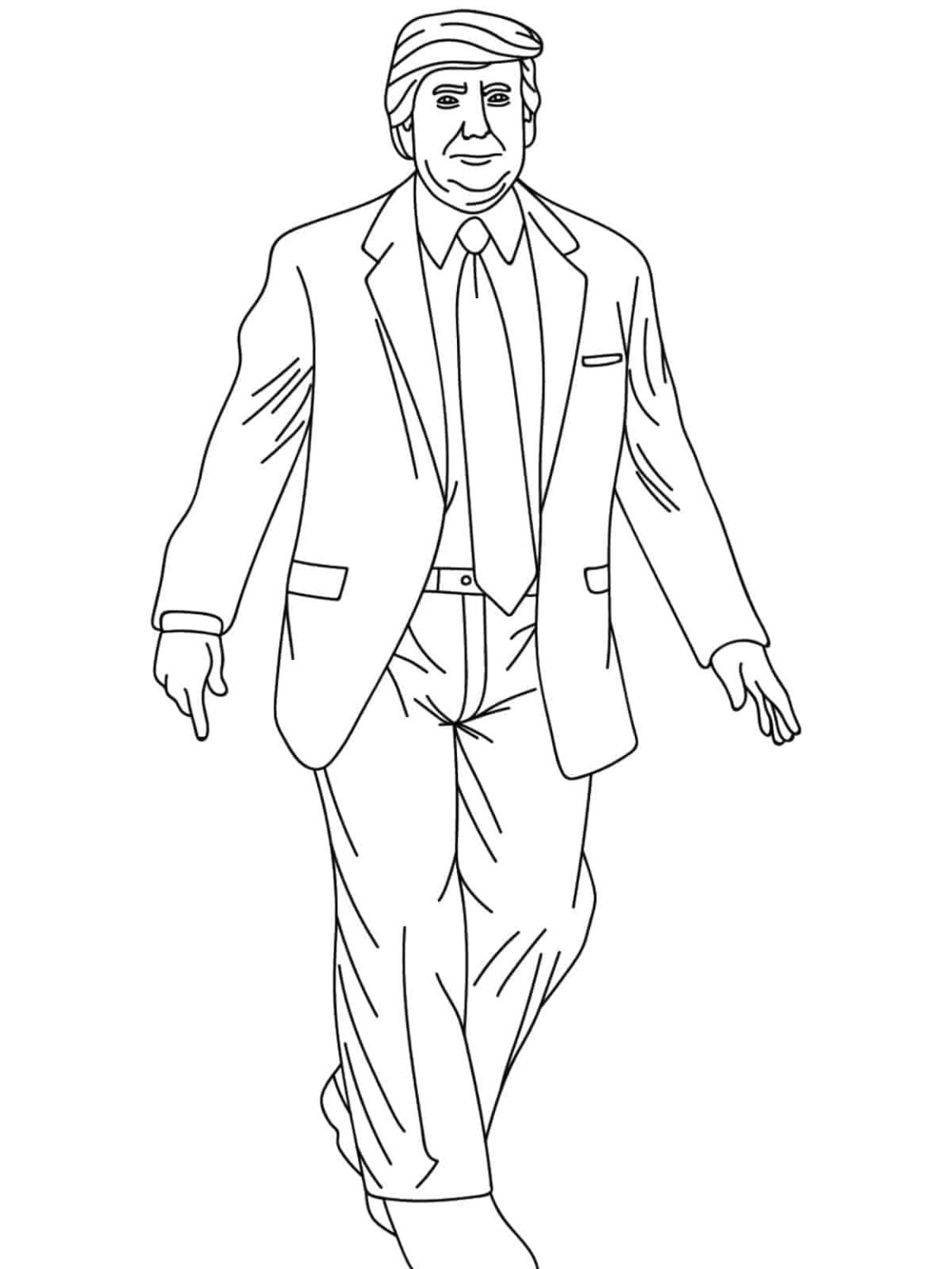 20+ Donald Trump Coloring Pages For Kids