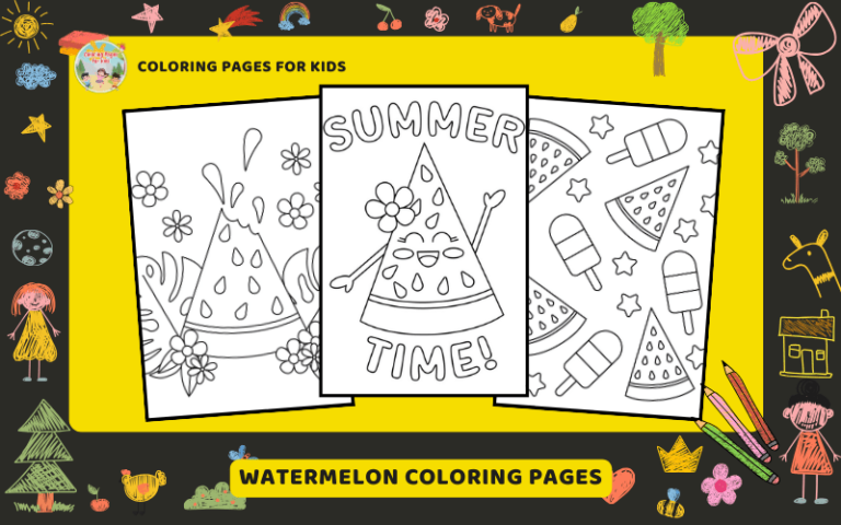 Watermelon Coloring Pages Featured Image Min