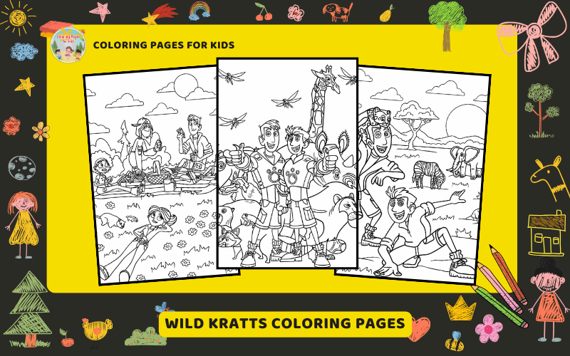 Wild Kratts Coloring Pages Featured Image Min