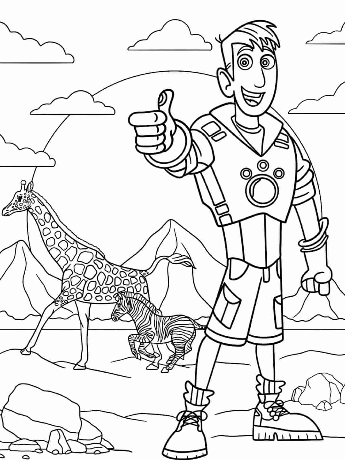 Wild Kratts Coloring Pages For Animal Lovers