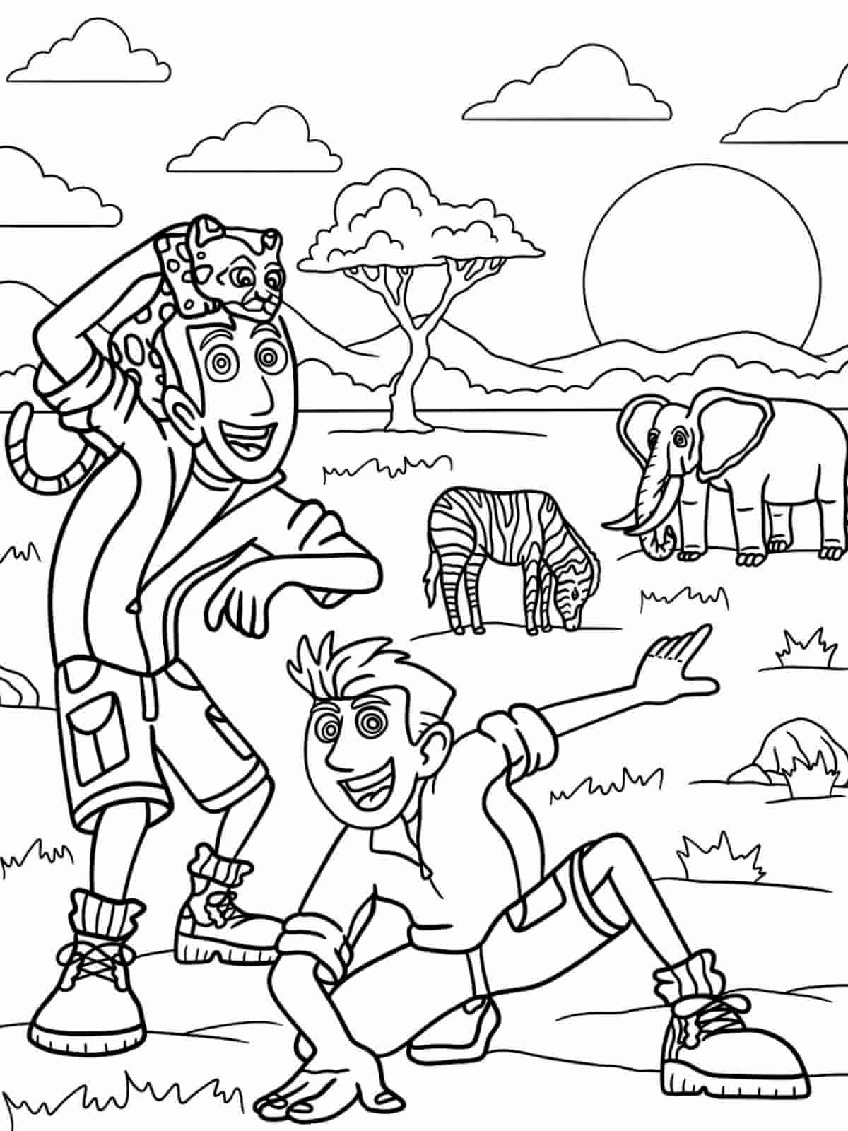 Wild Kratts Coloring Pages For Nature Lovers