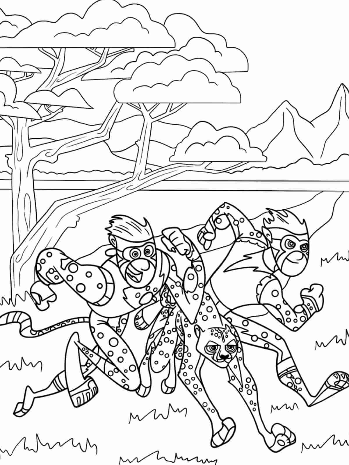 Wild Kratts Coloring Pages With Underwater Animals