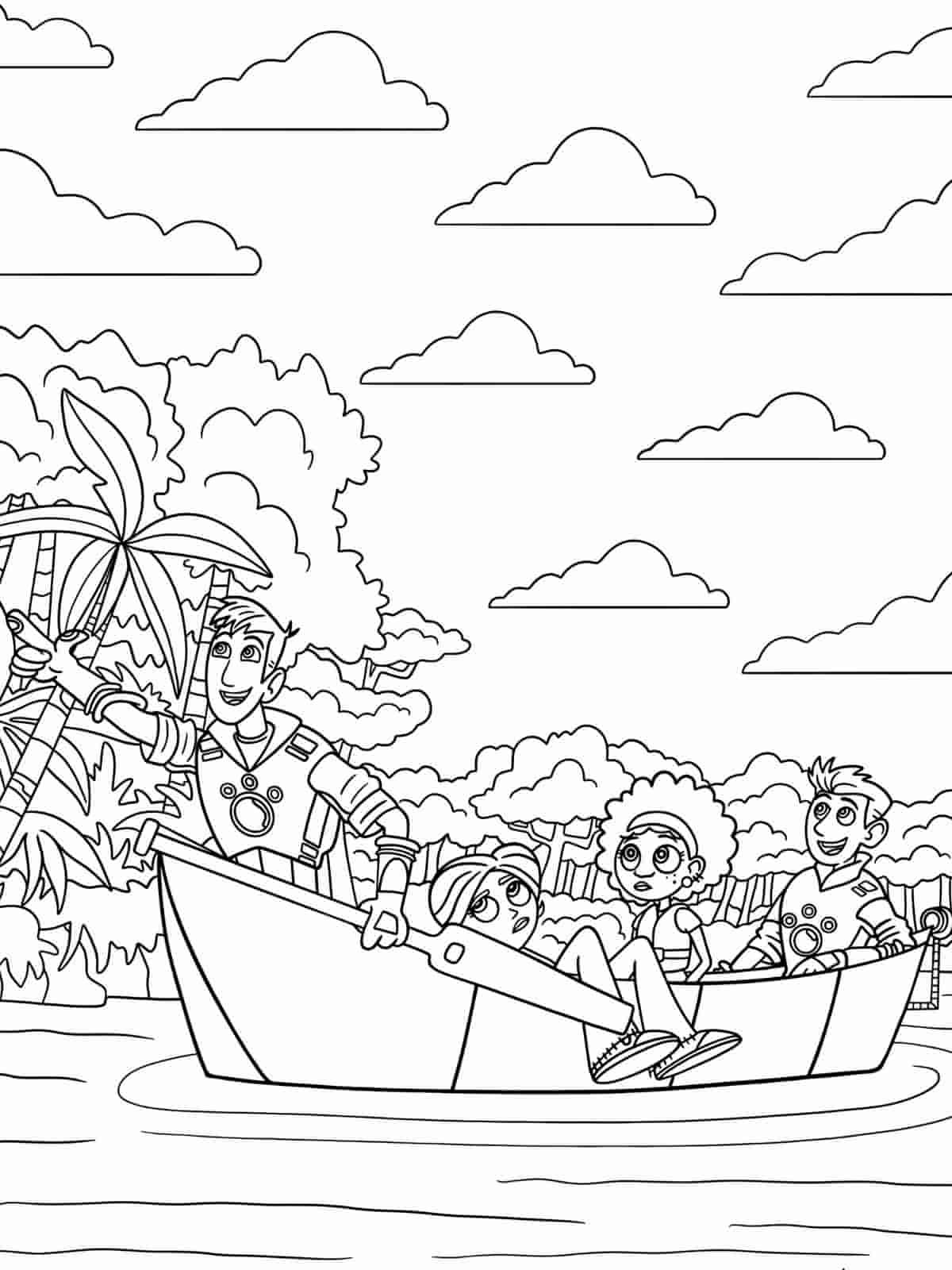 Wild Kratts Coloring Pages With Wild Adventures