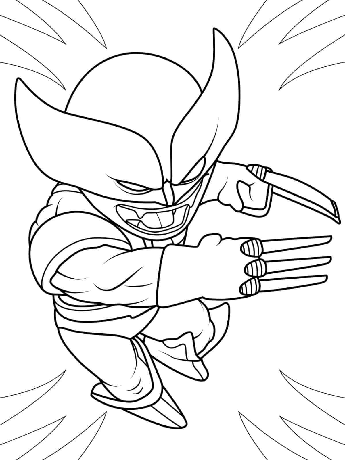 Wolverine And Rogue Coloring Page