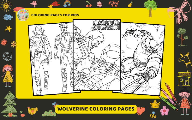 Wolverine Coloring Pages Featured Image