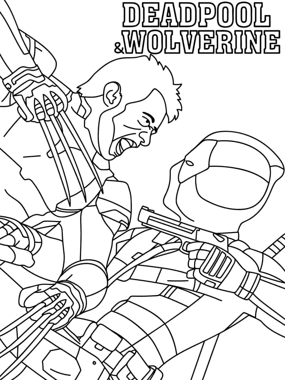 Wolverine Coloring Pages For Kids