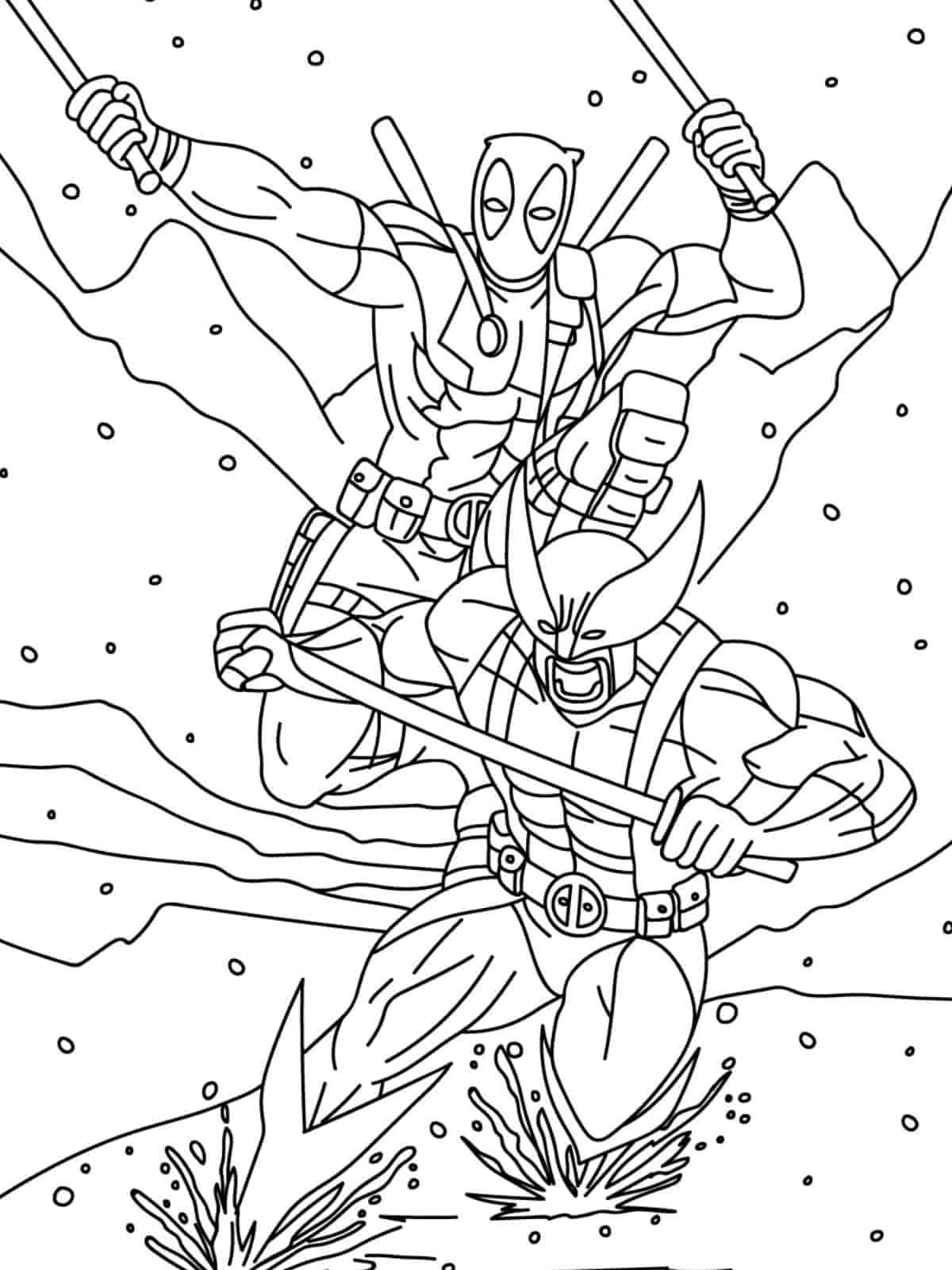 Wolverine Villains Coloring Page