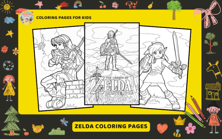 Zelda Coloring Pages Featured Image