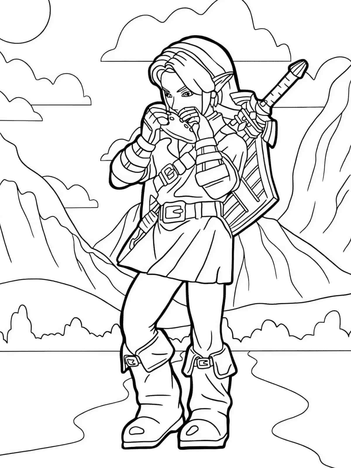 Zelda Dungeon Coloring Pages