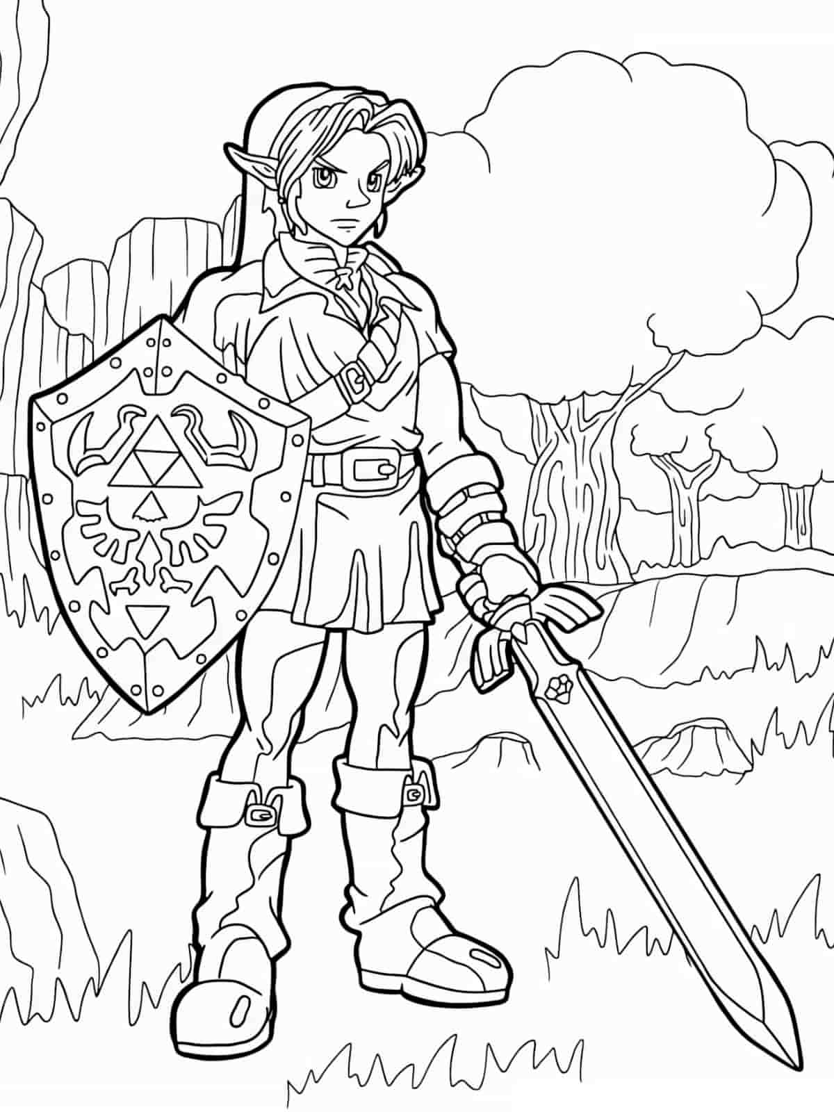 Zelda Fantasy Coloring Pages