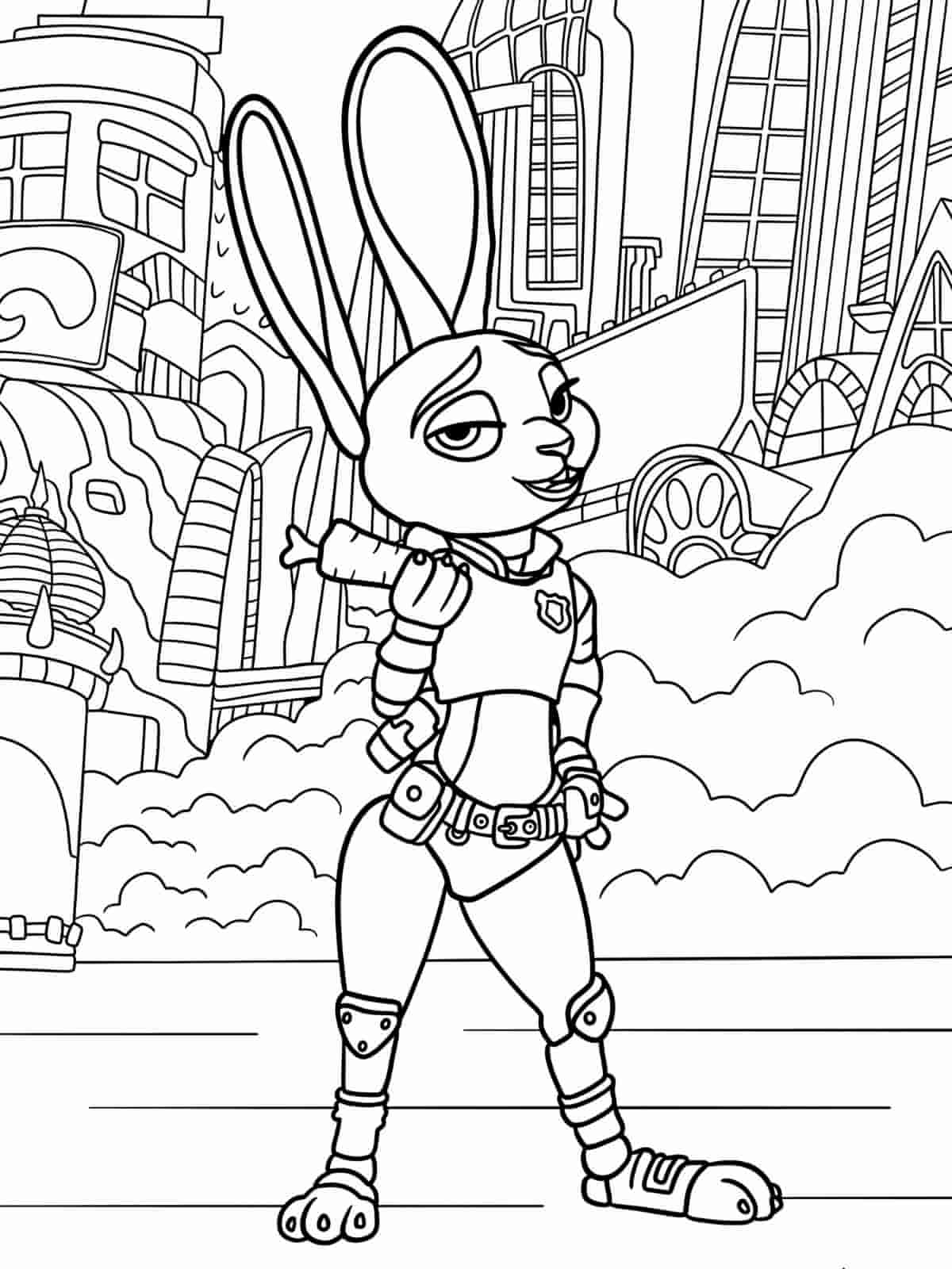 Zootopia Animals Coloring Pages