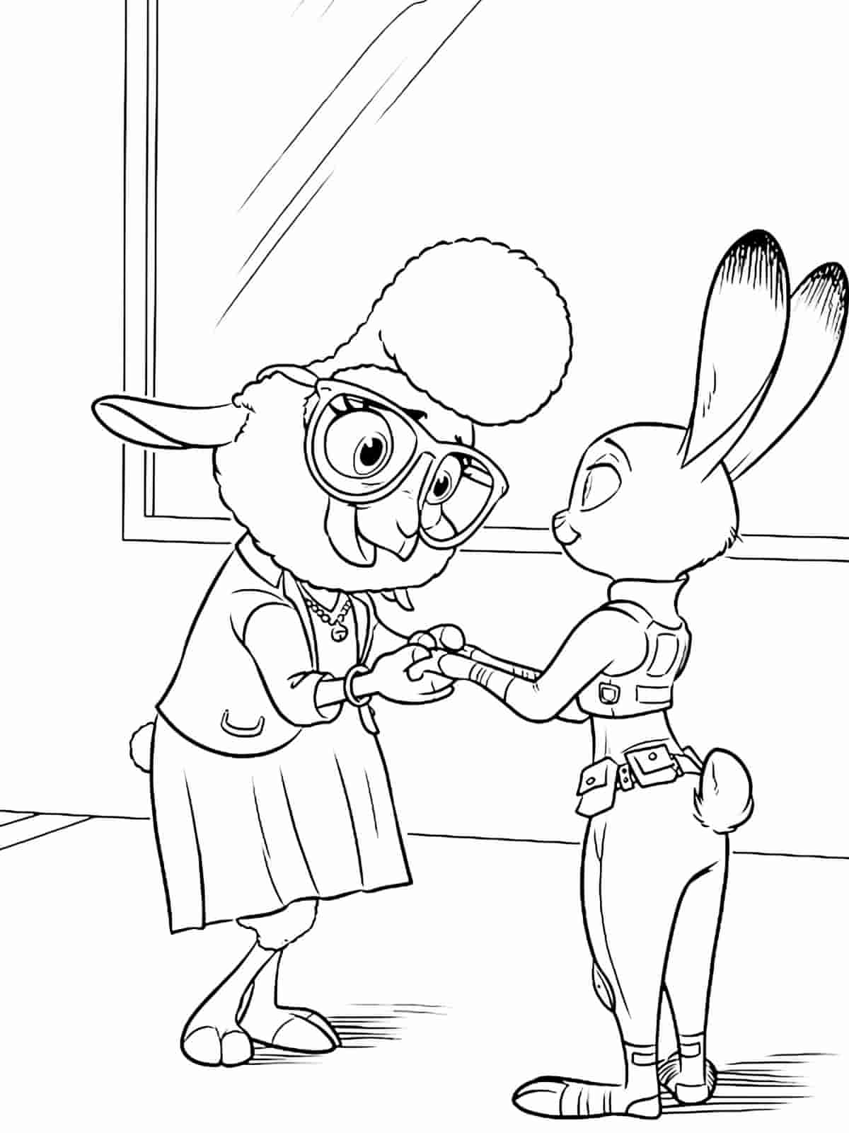 Zootopia Coloring Pages For Boys