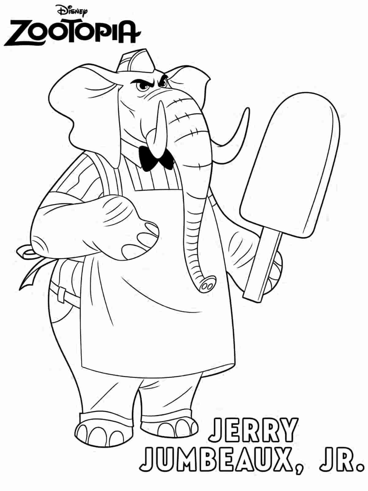 Zootopia Friends Coloring Pages