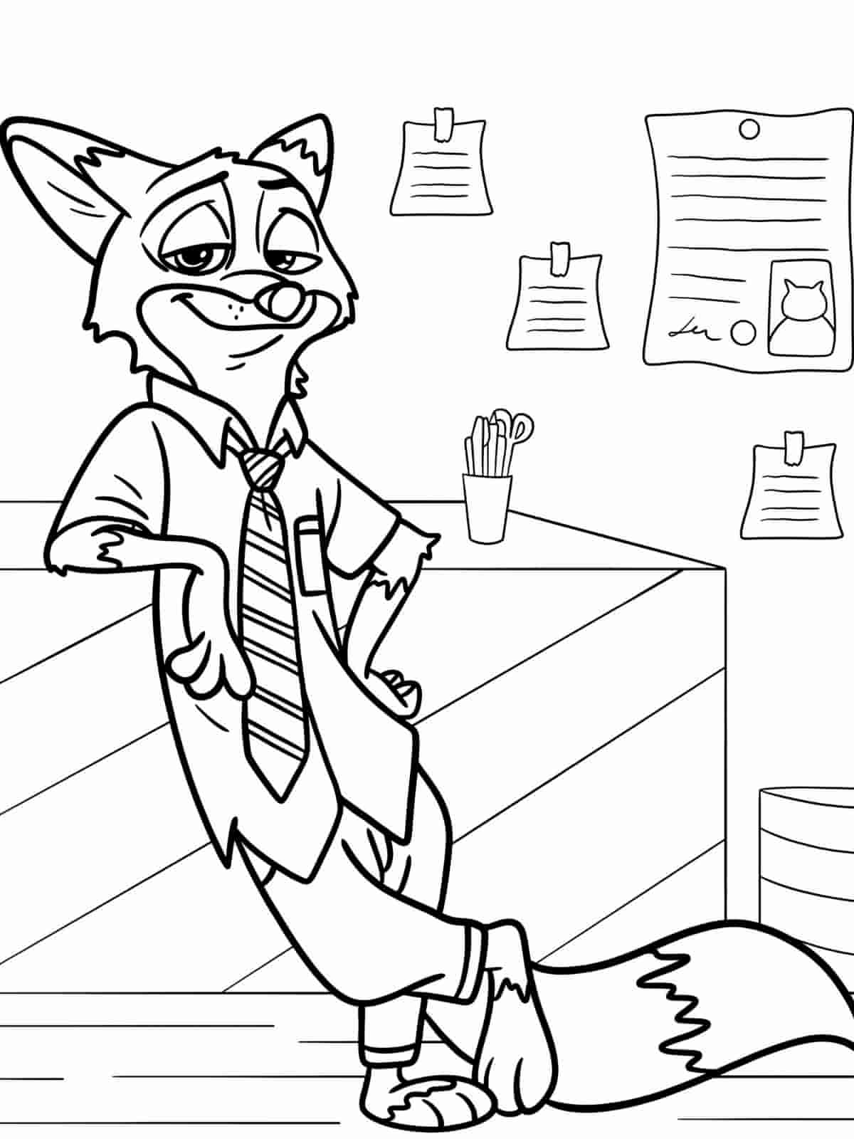 Zootopia Fun Coloring Pages