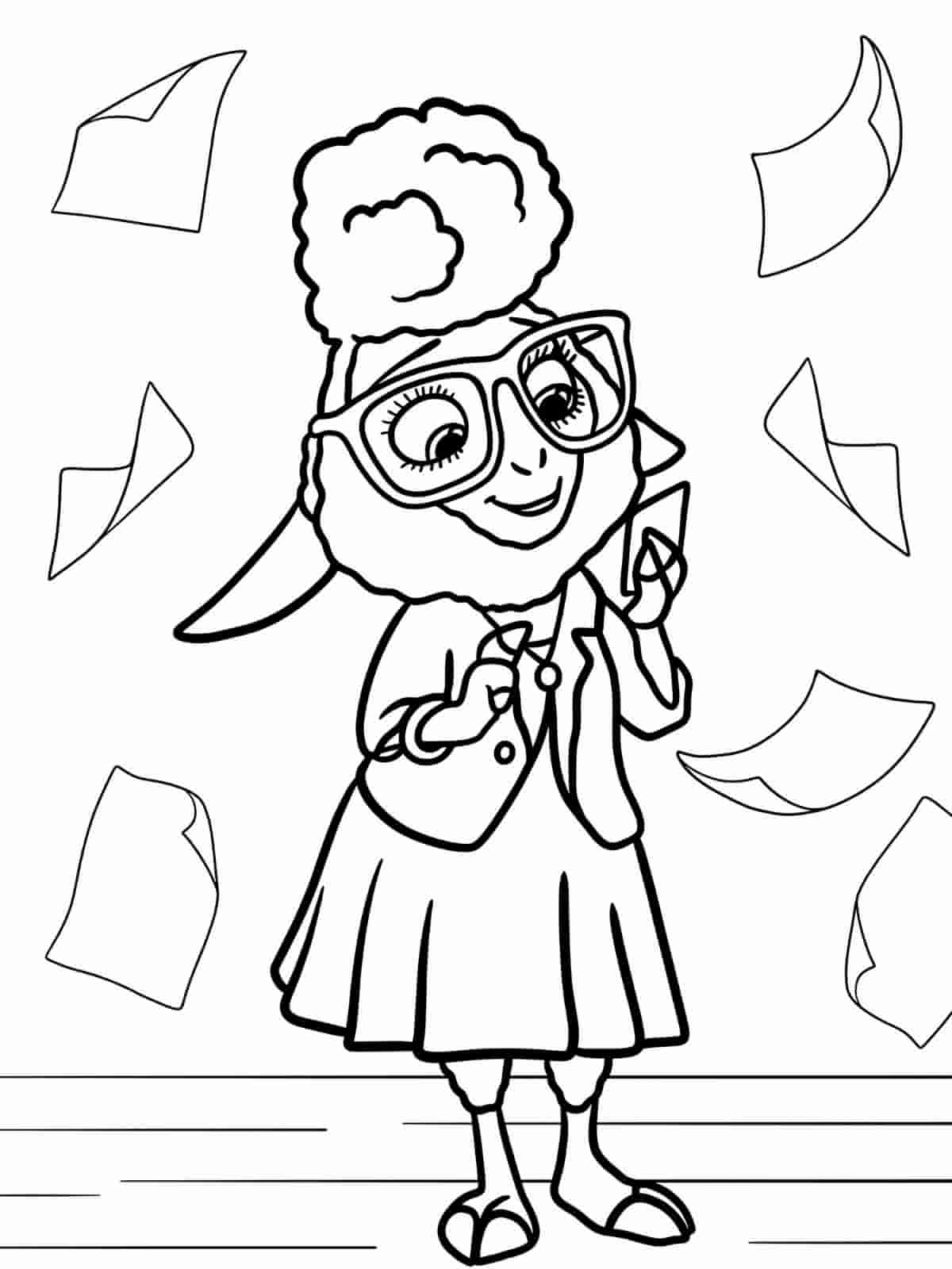 Zootopia Judy Hopps Coloring Pages