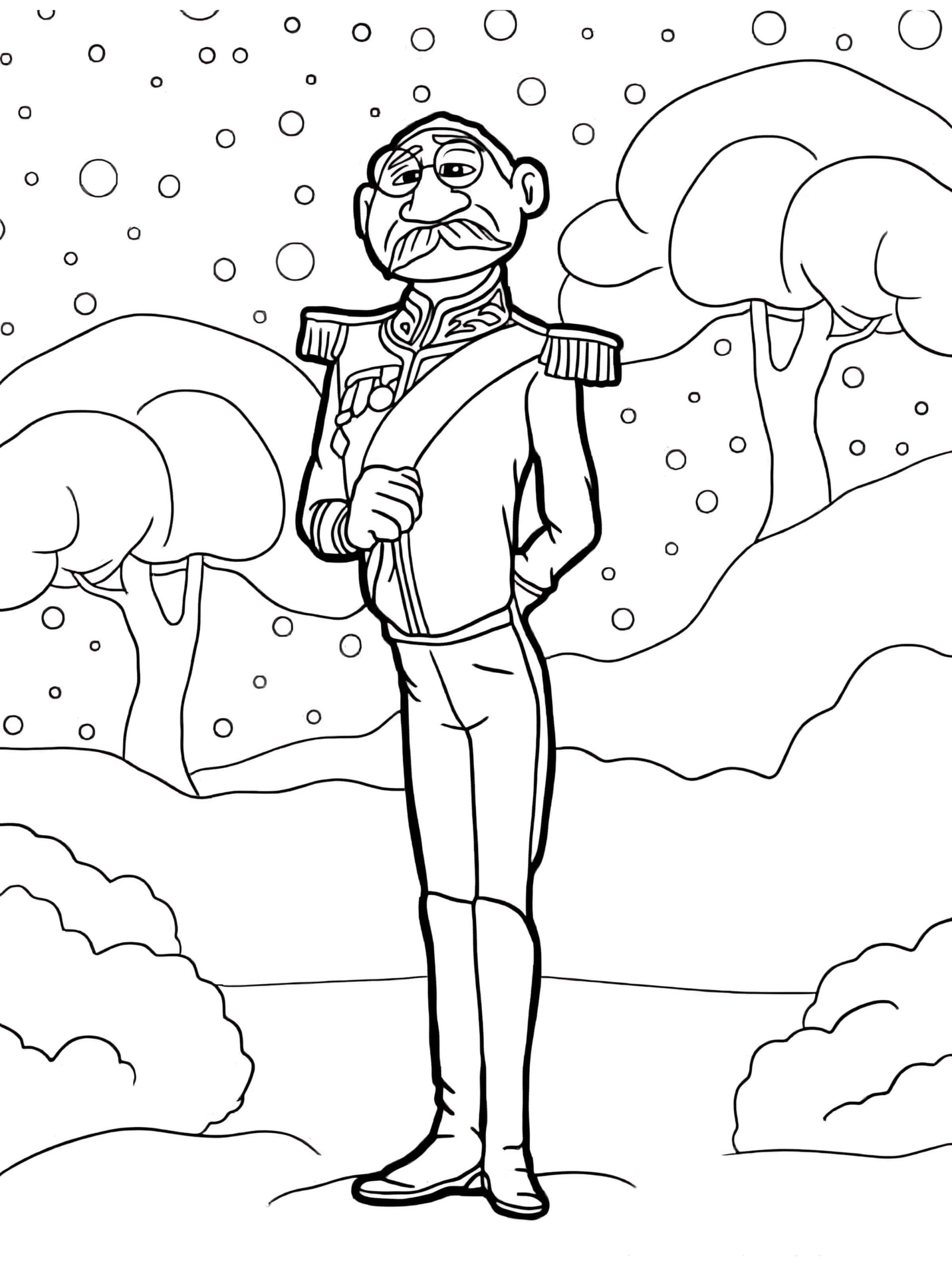 Duke Of Weselton Coloring Page