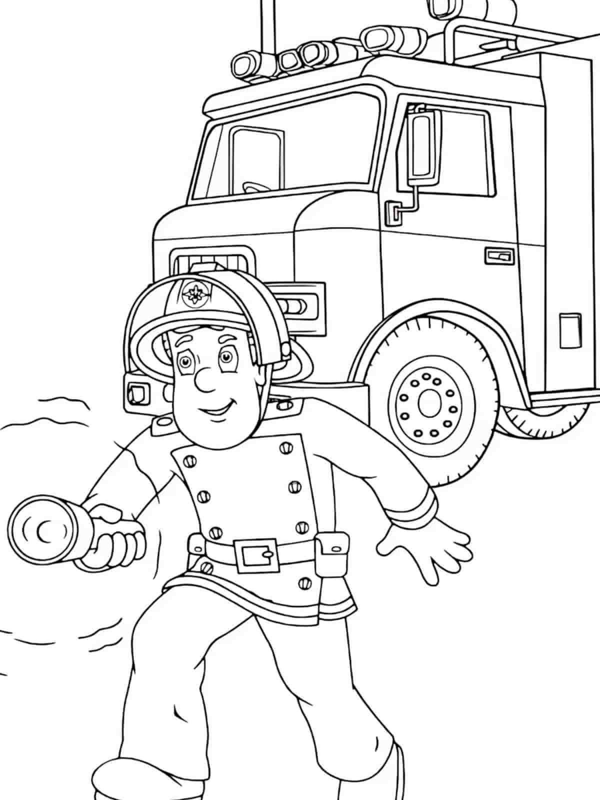 Fireman Sam And Penny Coloring Pages