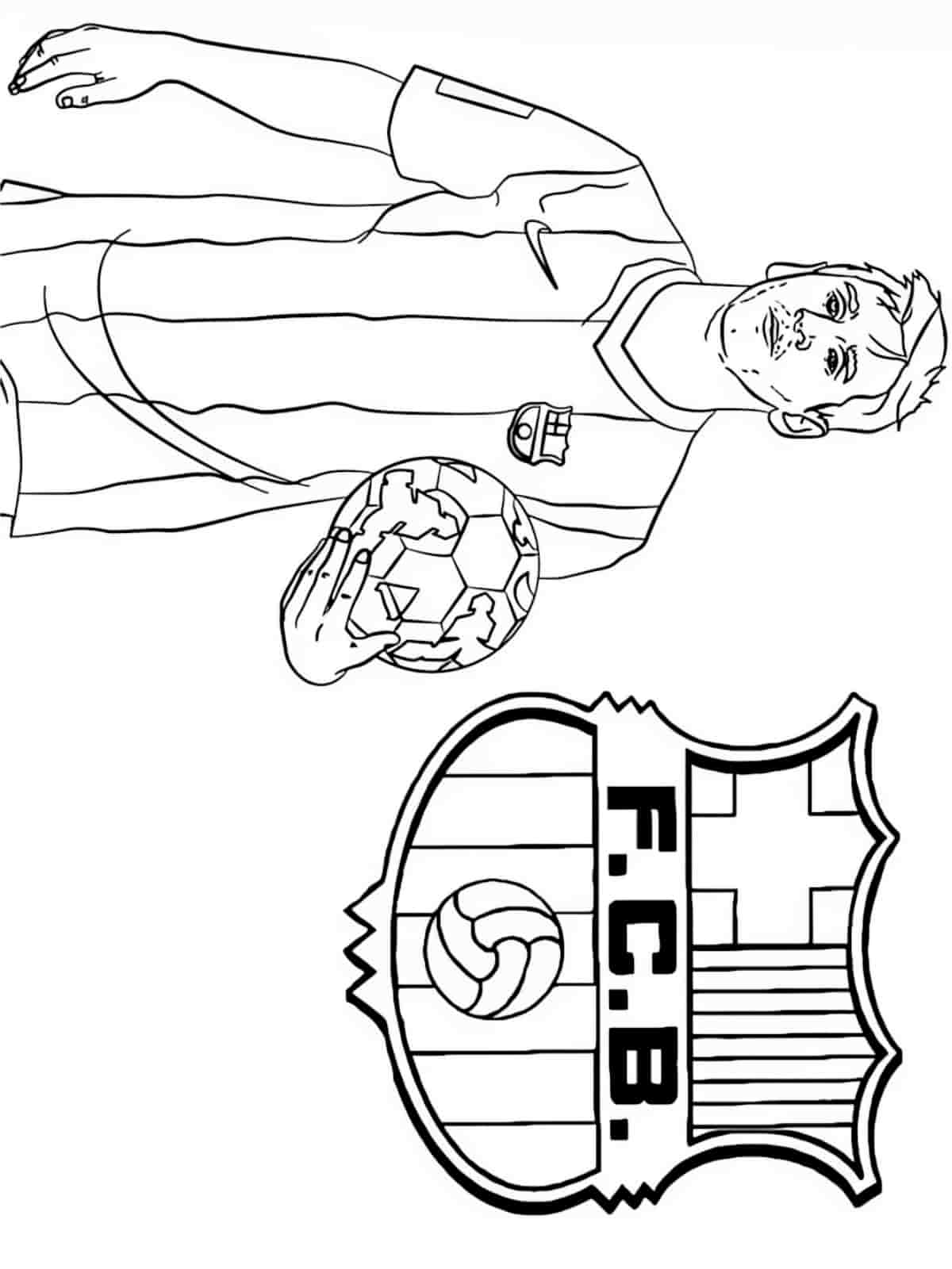 Lionel Messi And Fans Coloring Pages