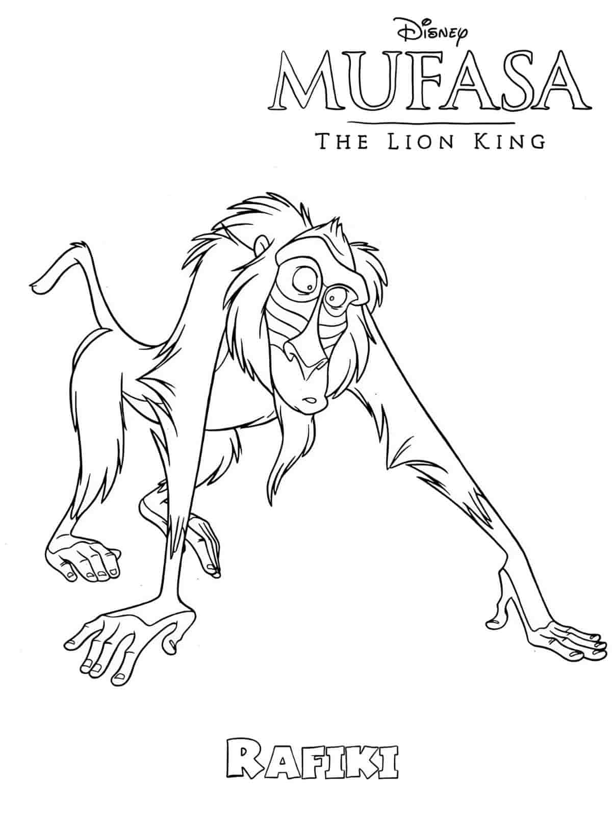 Mufasa And Simba Bonding Coloring Pages