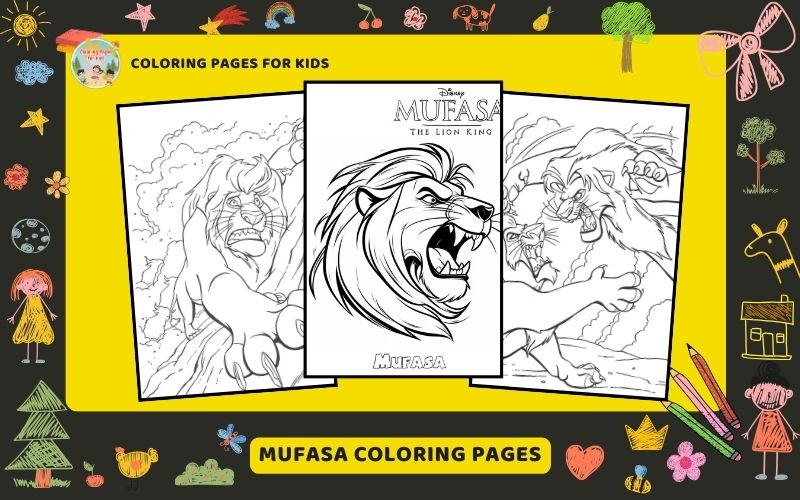 Mufasa Coloring Pages Featured Image