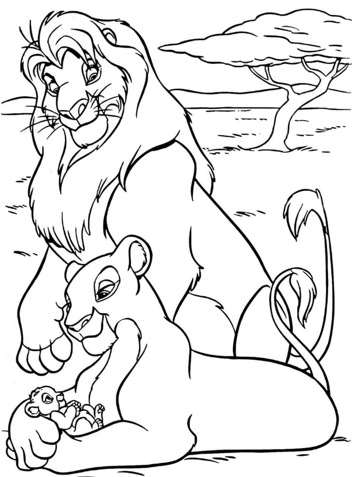 Mufasa: The Lion King Coloring Pages 2024 (Free PDF) 🎨🦁