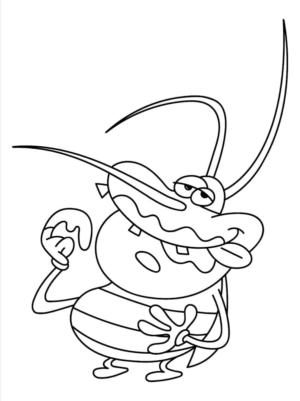 Oggy And Scrappy Coloring Pages