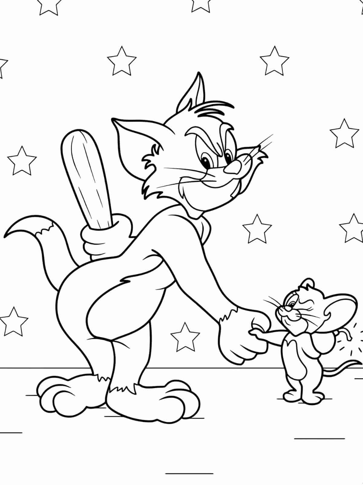 Tom And Jerry Boat Ride Coloring Pages