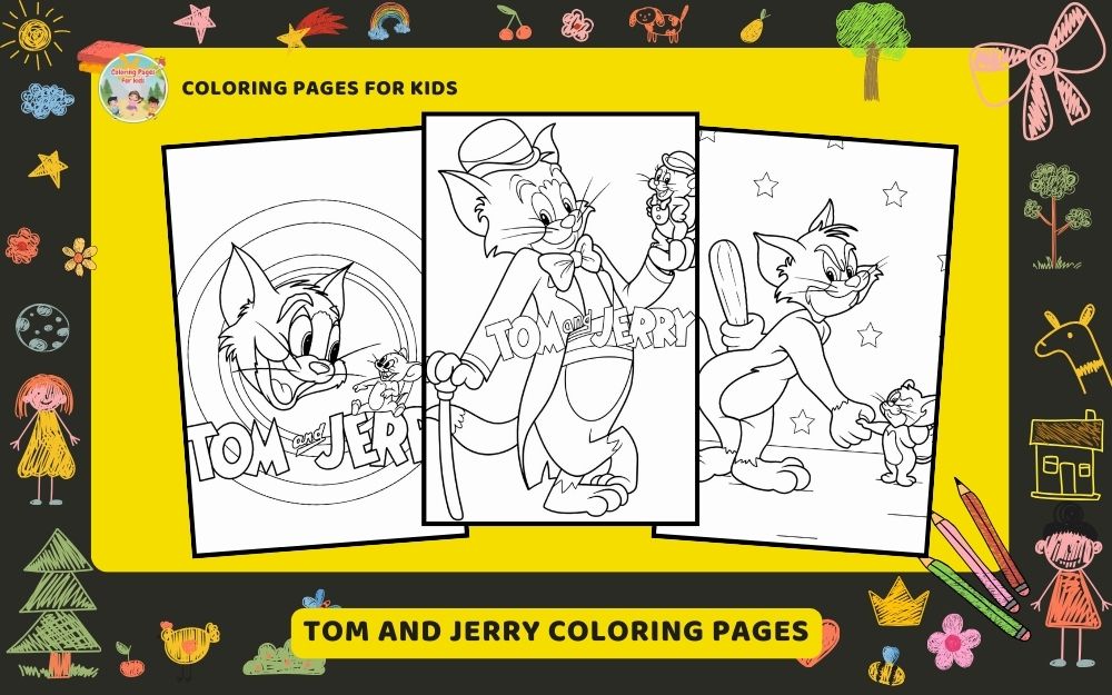 Tom And Jerry Coloring Pages Featured Image