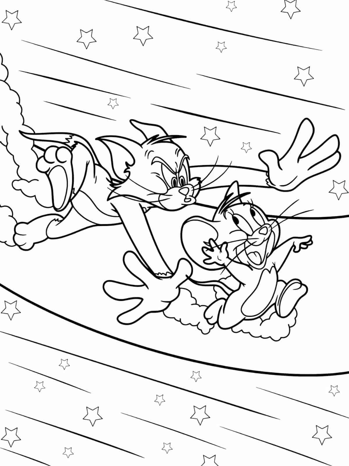 Tom And Jerry Silly Moments Coloring Pages