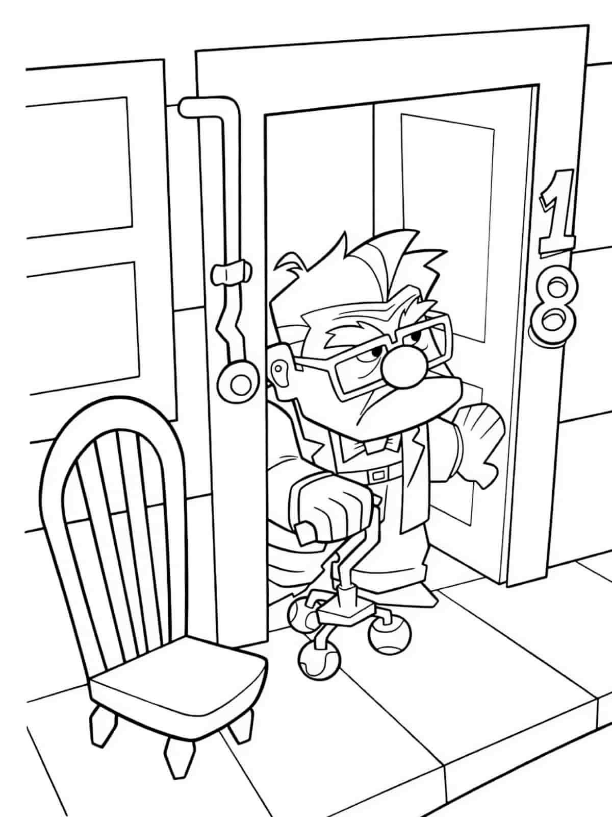 Up Jungle Exploration Coloring Pages