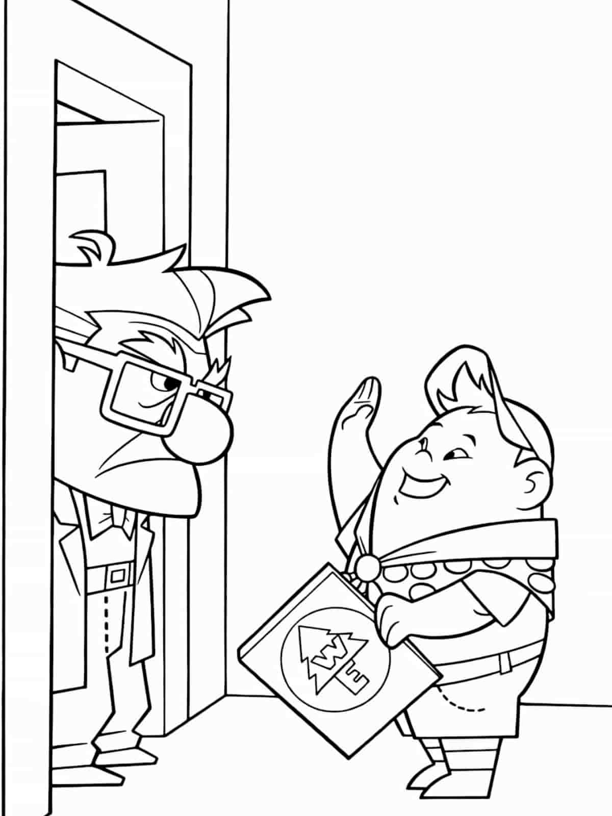 Up Kevin The Bird Coloring Pages