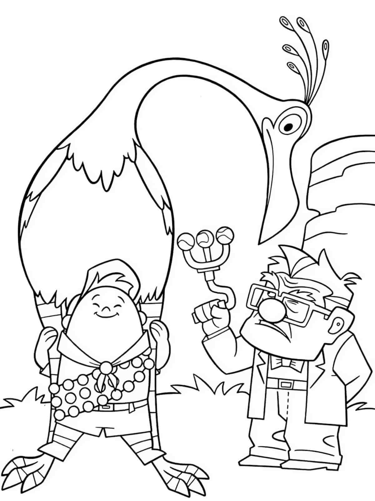 Up Russell Earning Badge Coloring Pages