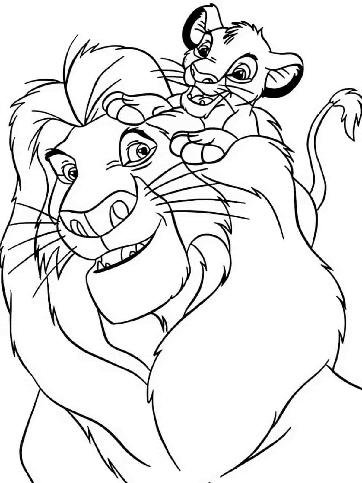 Young Mufasa Coloring Pages