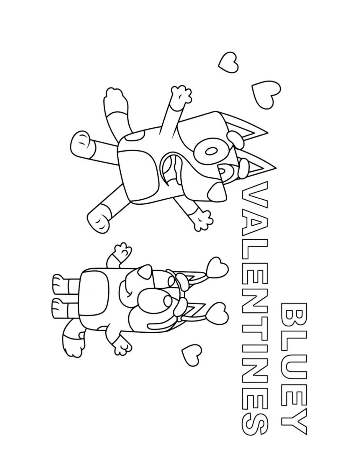 26+ Free PDF Bluey Valentine Coloring Pages - Coloringpagesforkids.net