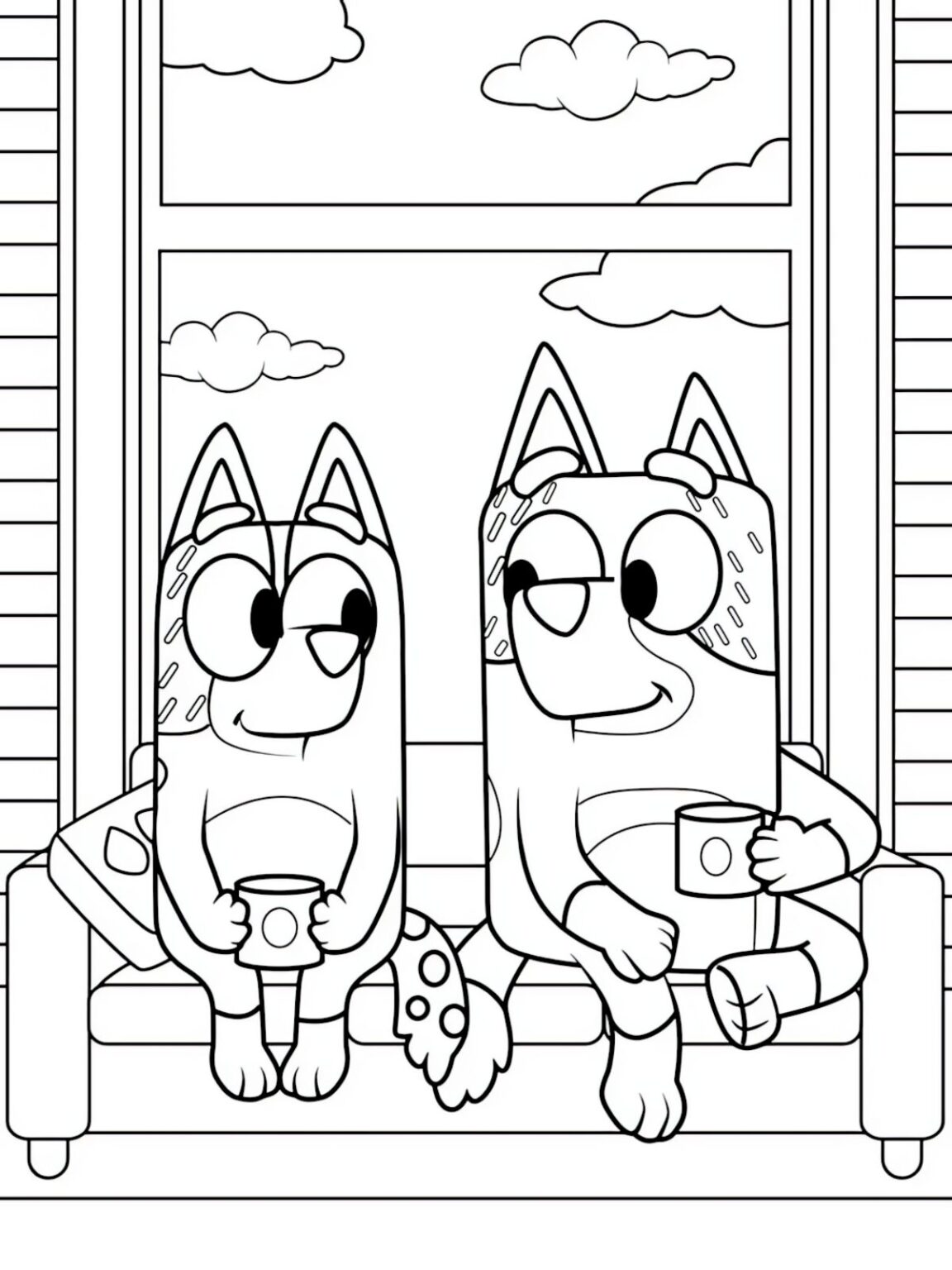 26+ Free PDF Bluey Valentine Coloring Pages - Coloringpagesforkids.net